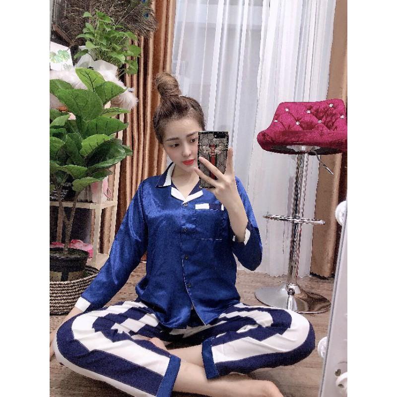 ĐỒ BỘ NỮ PIJAMA TAY DÀI QUẦN DÀI (CHẤT LỤA SATIN