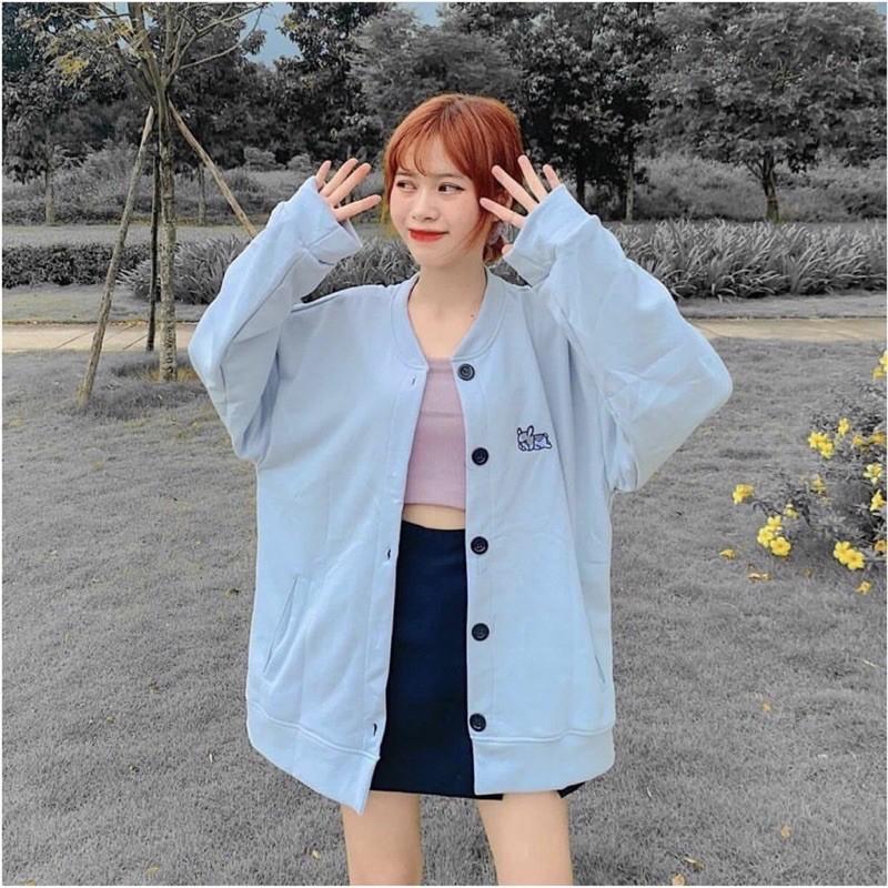 ÁO KHOÁC NỈ CADIGAN ÁO KHOÁC NỈ THÊU SIÊU HOTT