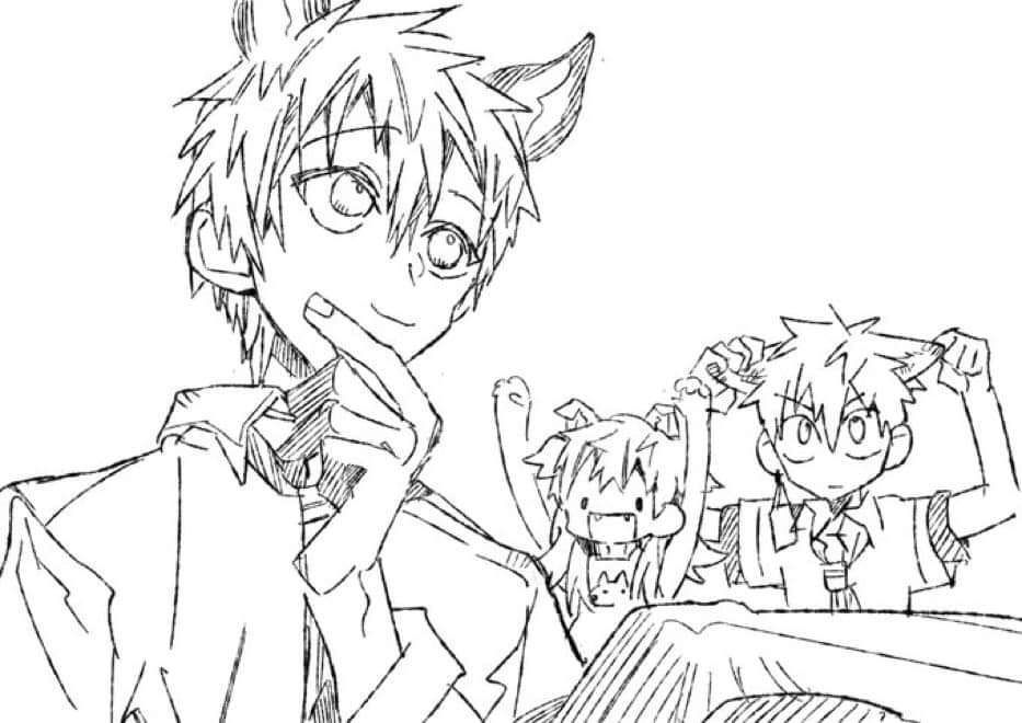 những mẫu truyện nhỏ của hanako do fan vẽ chapter 17 8