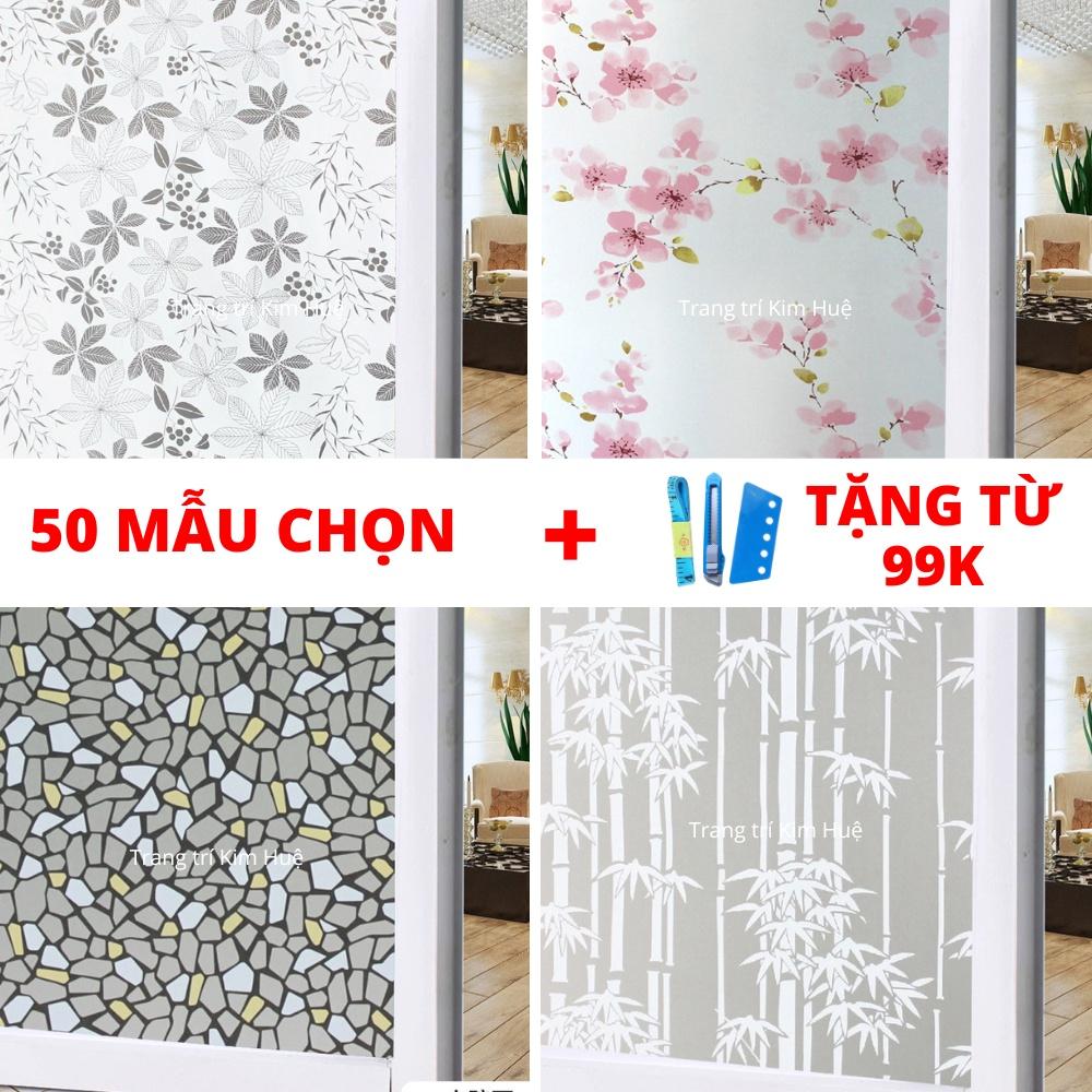 Decal dán kính , giấy đề can dán kính mờ cửa sổ phòng khách đẹp chống nắng đẹp giá rẻ 90x50cm