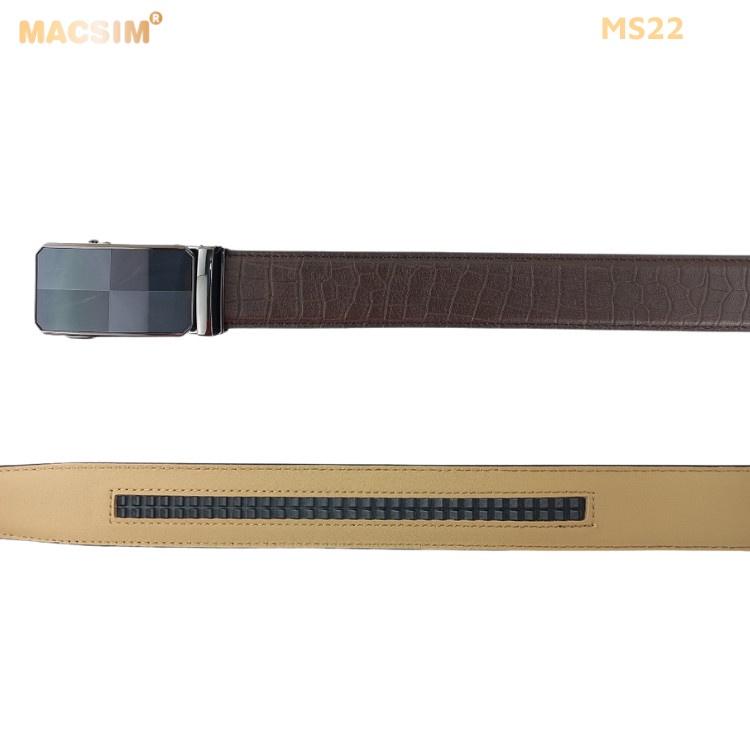 Thắt lưng nam -Dây nịt nam da thật cao cấp nhãn hiệu Macsim MS22