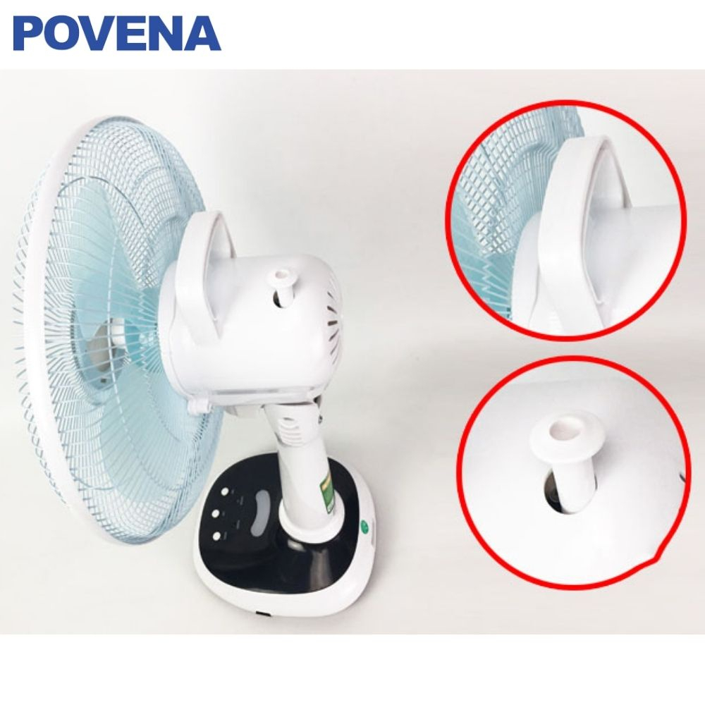 Quạt sạc điện Povena PVN-5612 - Hàng chính hãng