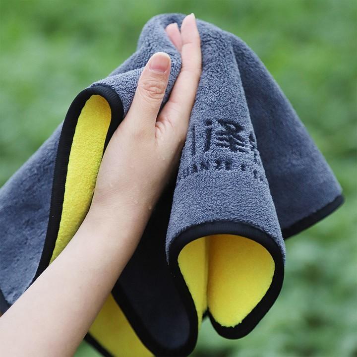 Khăn Lau Đa Năng MicroFiber siêu thấm không xổ lông rất tiện ích