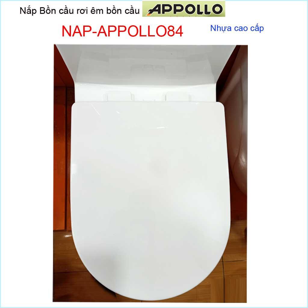 Nắp đậy cho bồn cầu 1 khối Appollo NAP-Appollo84, nắp hơi bồn cầu khối nhựa cao cấp Thailand