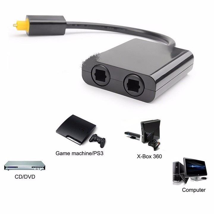 Cáp Chia Cổng âm thanh Quang Optical Từ 1 Ra 2 Cổng TosLink