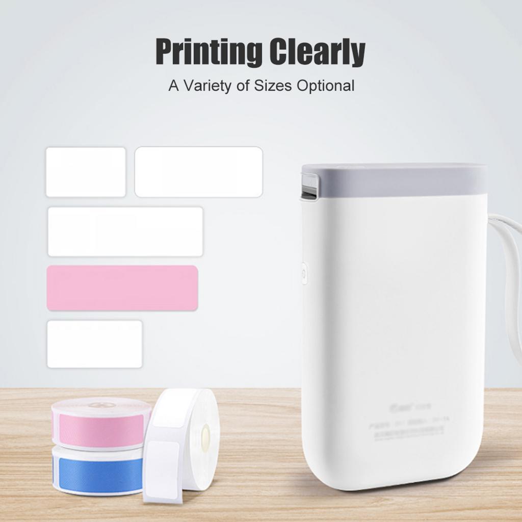 5 Roll Supermarket Portable Thermal Printer Tear-Resistant Price Tag Sticker