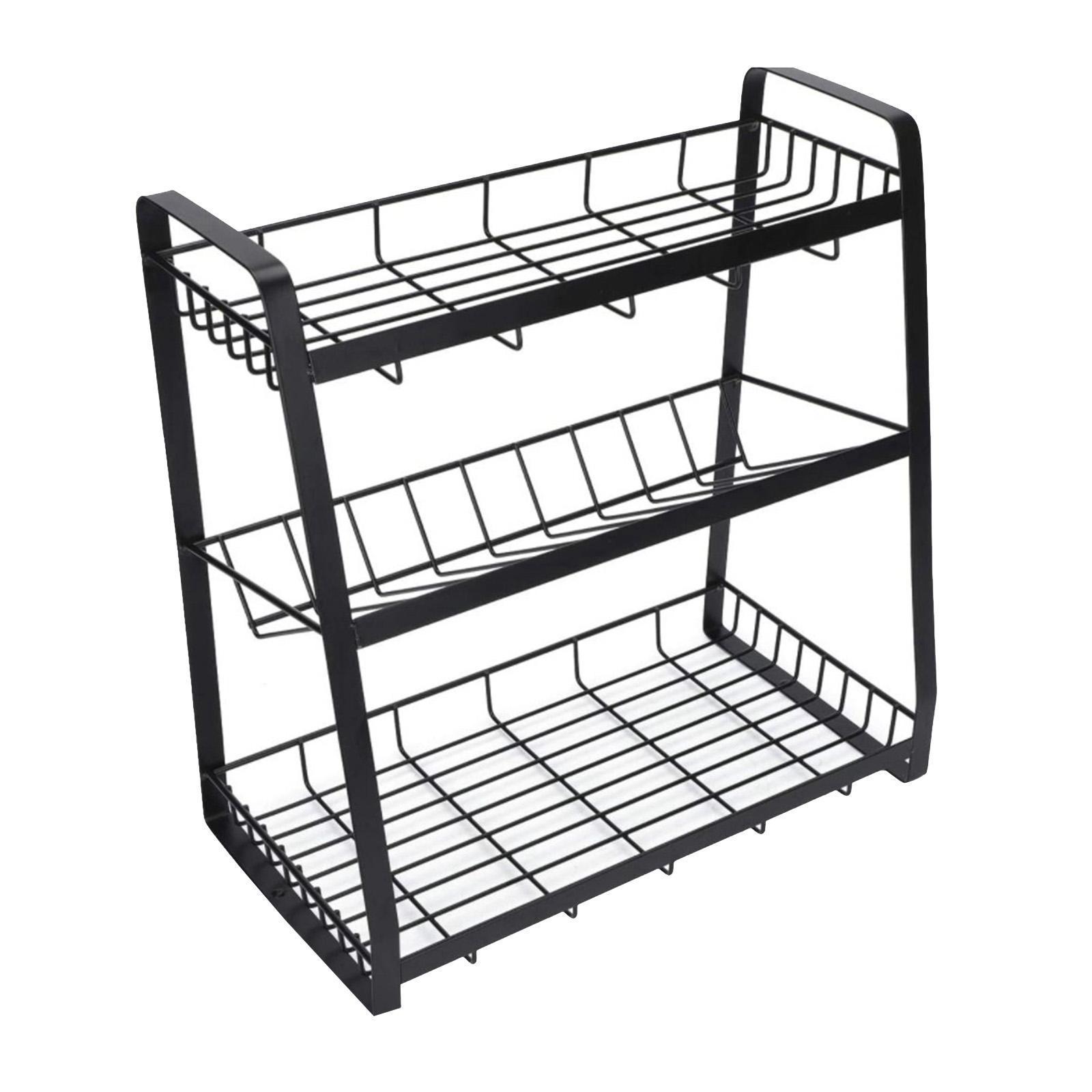 MagiDeal Countertop 3 Tier Spice Rack Organizer Kitchen Storage Holder Shelf