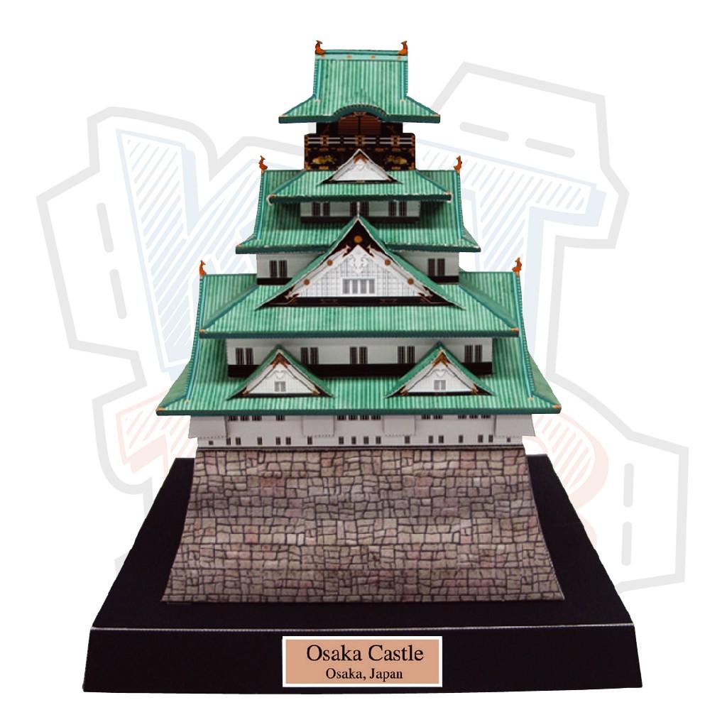 Mô hình giấy kiến trúc nhà Nhật Bản Osaka Castle