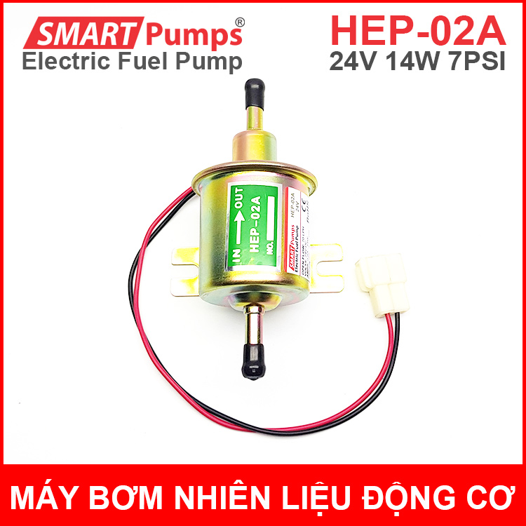 Máy bơm nhiên liệu động cơ xăng dầu 24V HEP-02A Smartpumps chính hãng