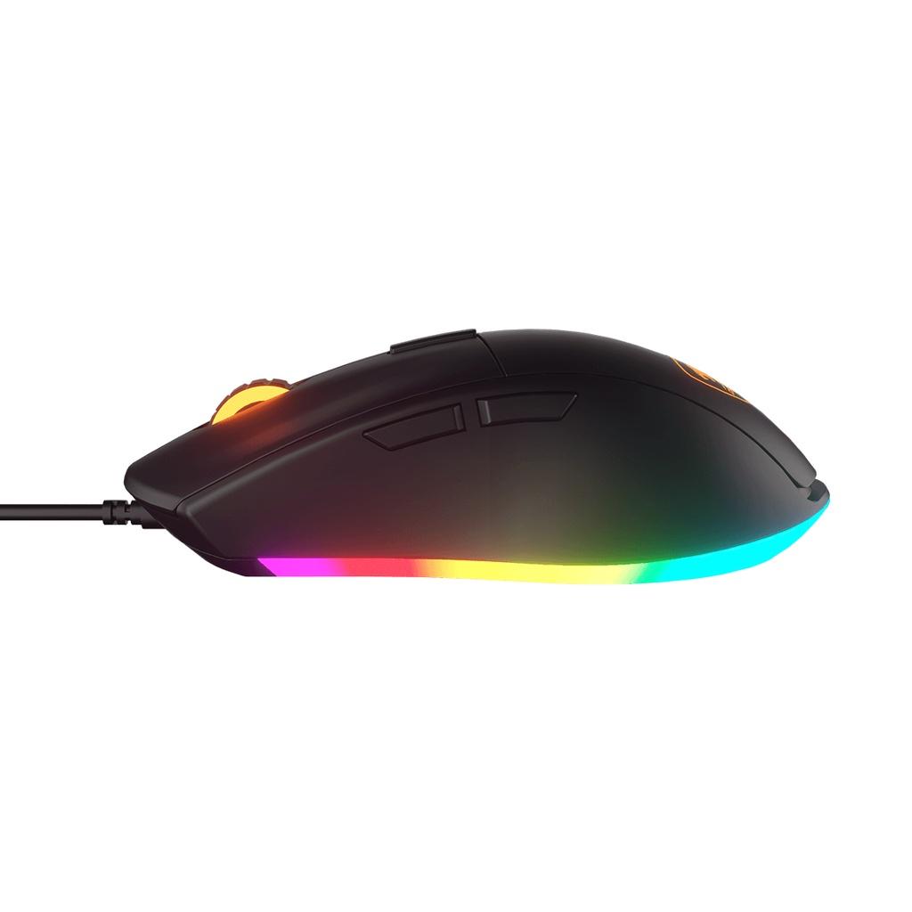 Chuột Gaming Cougar Minos XT, Độ bền 20 triệu click, RGB, 3 vùng LED RGB. Hàng chính hãng