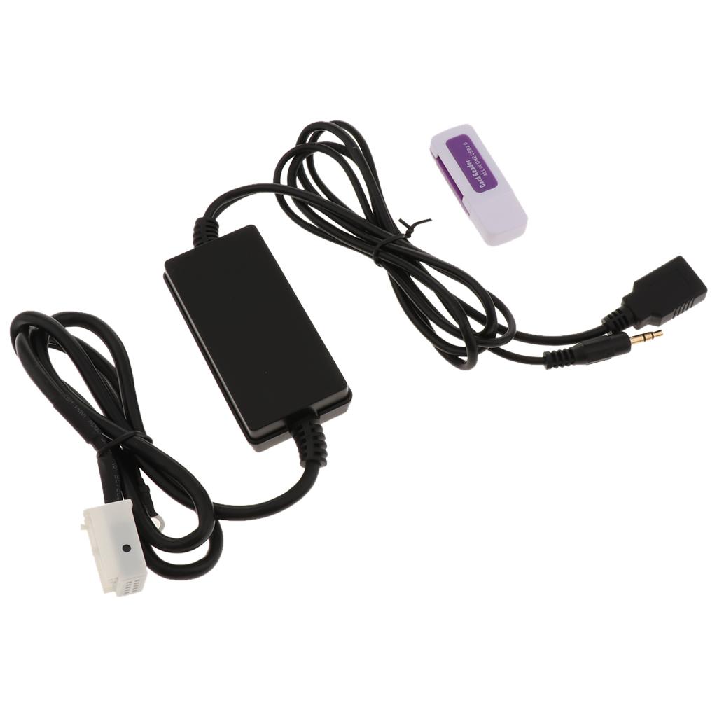 Car USB Aux-in Adapter MP3 Player Radio Interface for , MK5, Golf