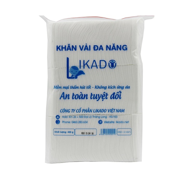 Khăn Vải Khô Likado (400g, kích thước 15 x 20cm)