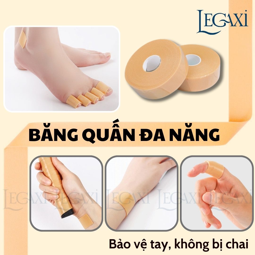 Hình ảnh Cuộn Băng quấn ngón tay ngón chân 4.4 mét Băng khớp Bảo vệ Tay Giảm đau khi Chơi Tennis Quần vợt Bóng rổ Bóng chuyền Legaxi