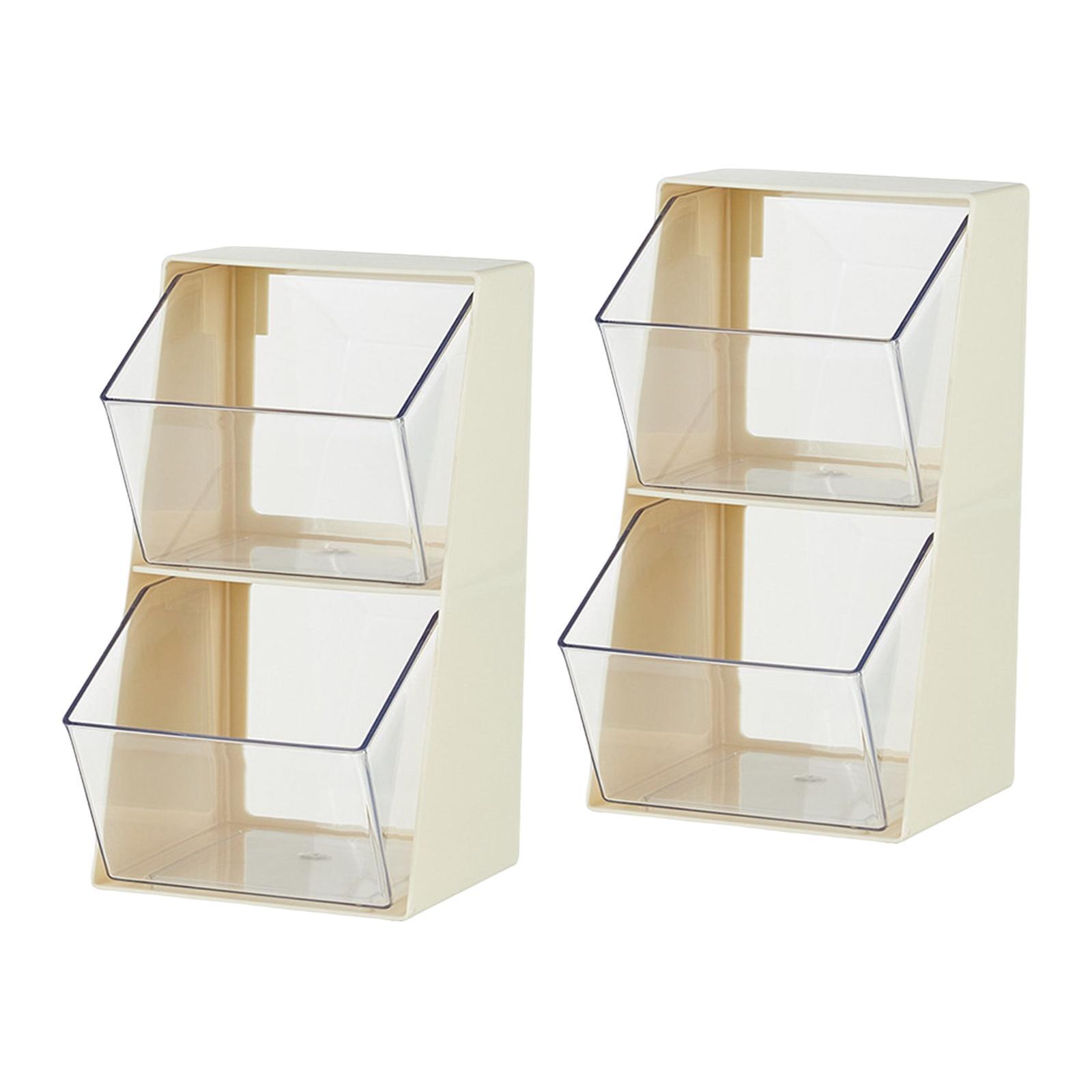 Tea Bags Organizer Divided Container Multifunctional for Kitchen Cabinets