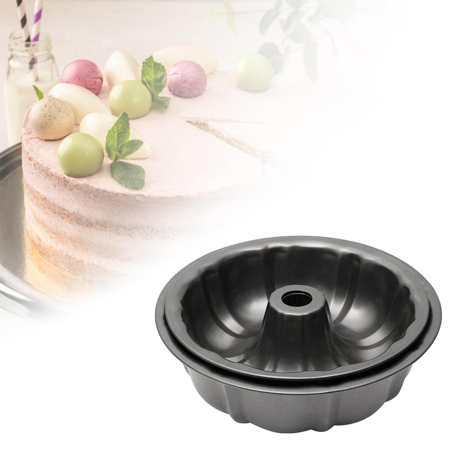 Fluted Cake Pan 9-Inch  & Versatile Round Bakeware Pan Safe Oven