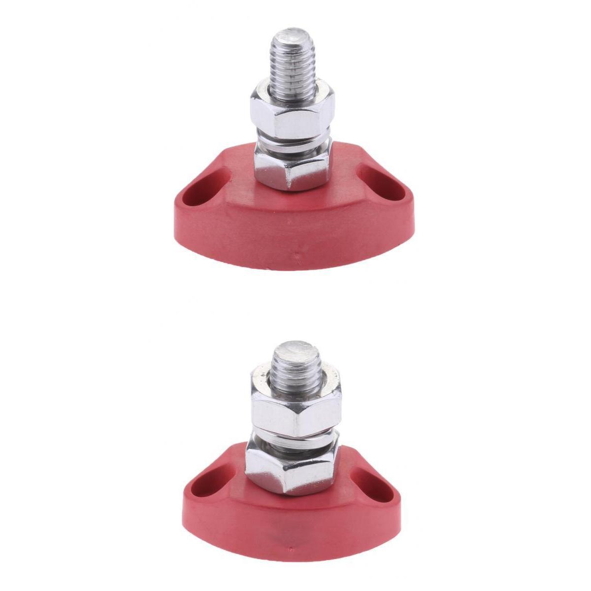 Red Junction Block   Insulated Terminal Single Stud 6mm/8mm