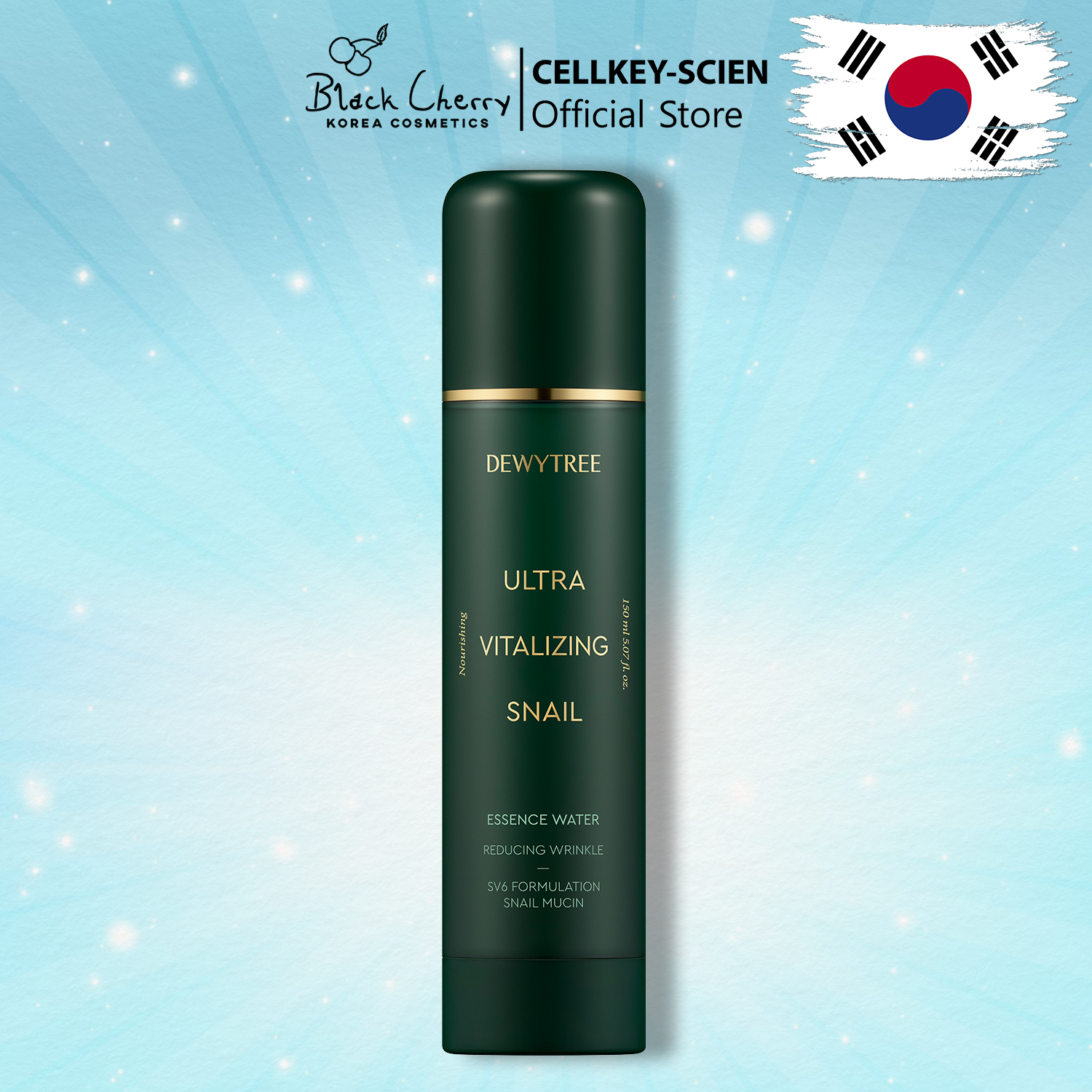 Toner Nước Hoa Hồng Ốc Sên Cấp Ẩm Dưỡng Trắng Chống Nhăn Ngăn Ngừa Lão Hóa Dewytree Ultra Vitalizing Snail Essence Water 150ml