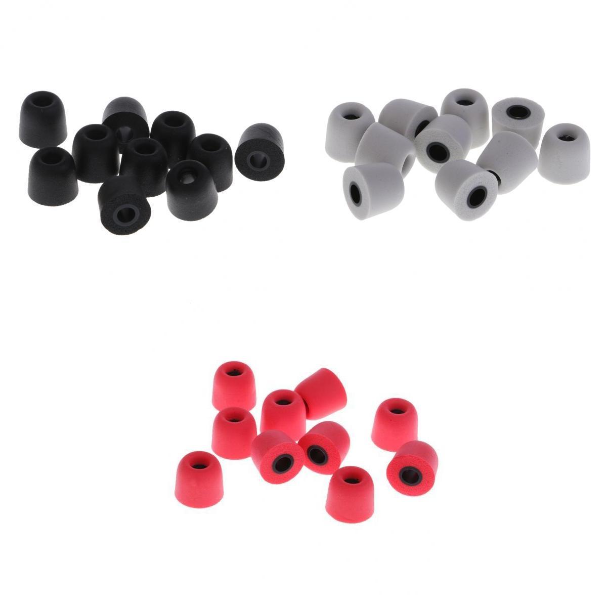 30 pcs 4.5mm Replacement Eartips Bud Earbud Memory Foam For Earphone