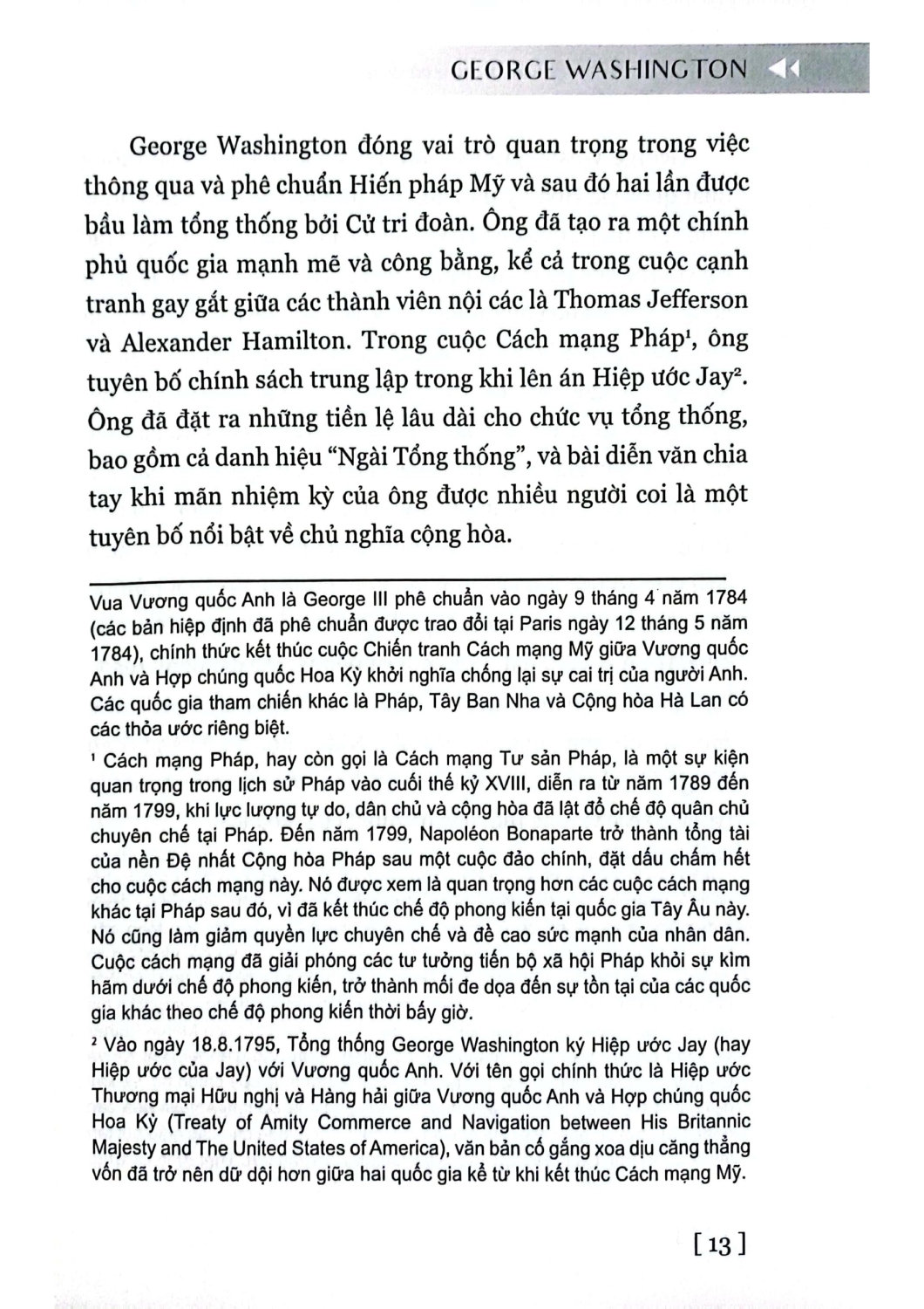 George Washington - Nhà Lập Quốc Hoa Kỳ Và Nhật Ký Thời Tuổi Trẻ (HNB)