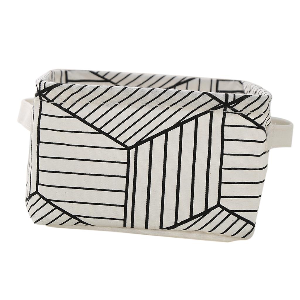PE Lined Storage Basket Clothes Organizer Bag Bathroom Laundry Hamper 1#