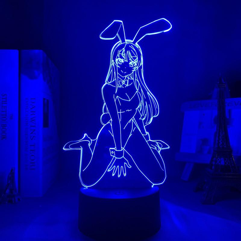 Đèn Led Hình Nhân Vật Sakurajima 16 Màu Sáng Tạo