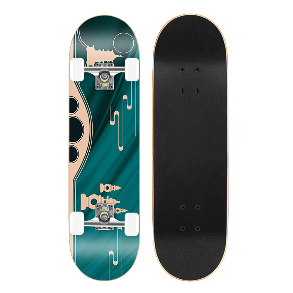 Ván trượt thể thao skateboard 80cm cao cấp đạt chuẩn thi đấu, 8 lớp gỗ phong ép mặt nhám, siêu bền, siêu chịu lực.