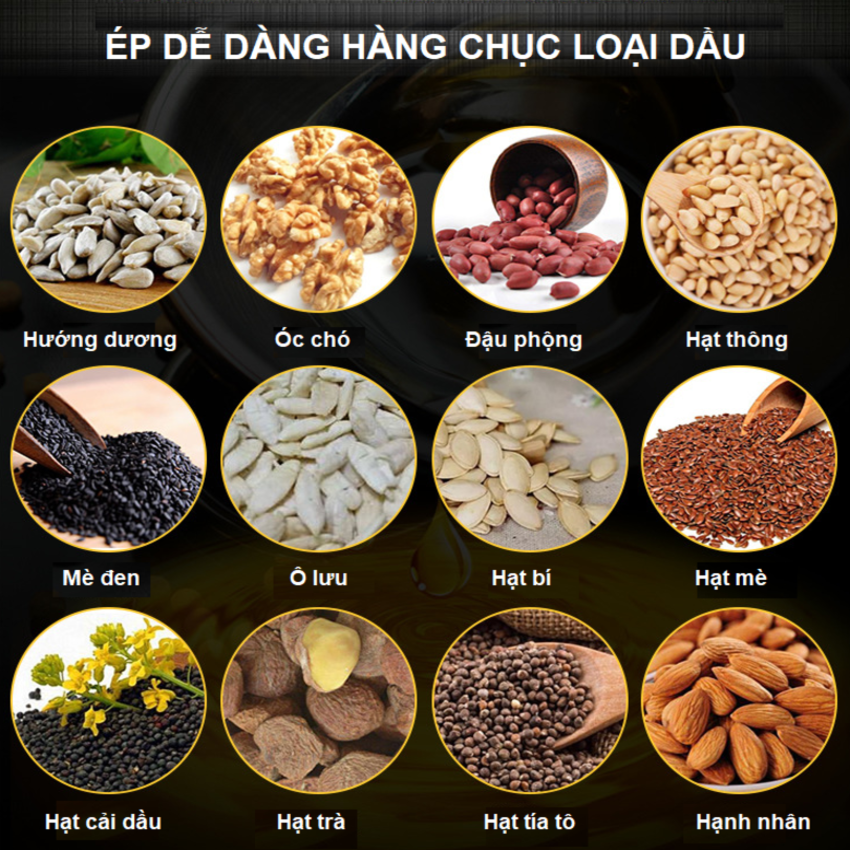 Máy ép dầu thực vật nóng và lạnh dùng trong gia đình thương hiệu Anh Quốc cao cấp AOSIDA A250 - Hàng Chính Hãng