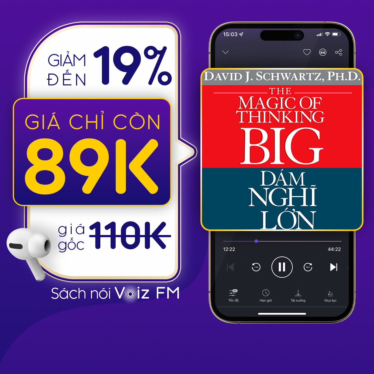 [Dám Nghĩ Lớn] Voiz FM - Voucher nghe Sách Nói