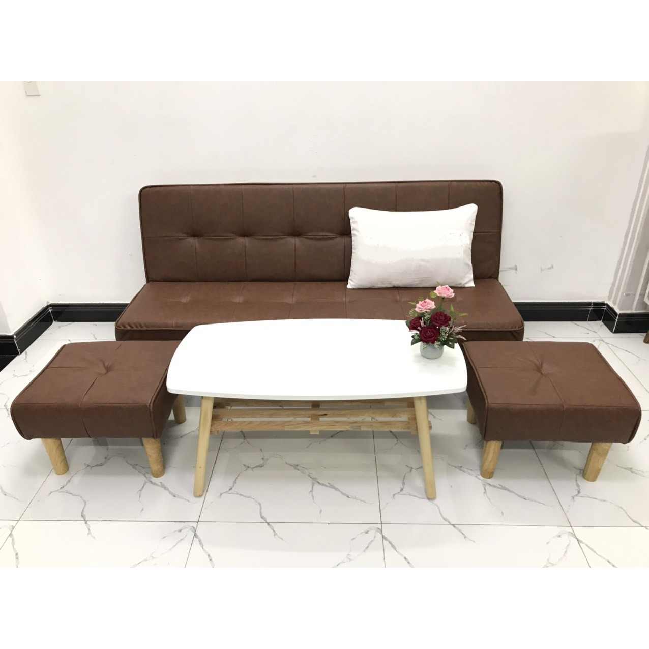 Bộ ghế sofa giường 1m7x90, sofa bed phòng khách Sivali10
