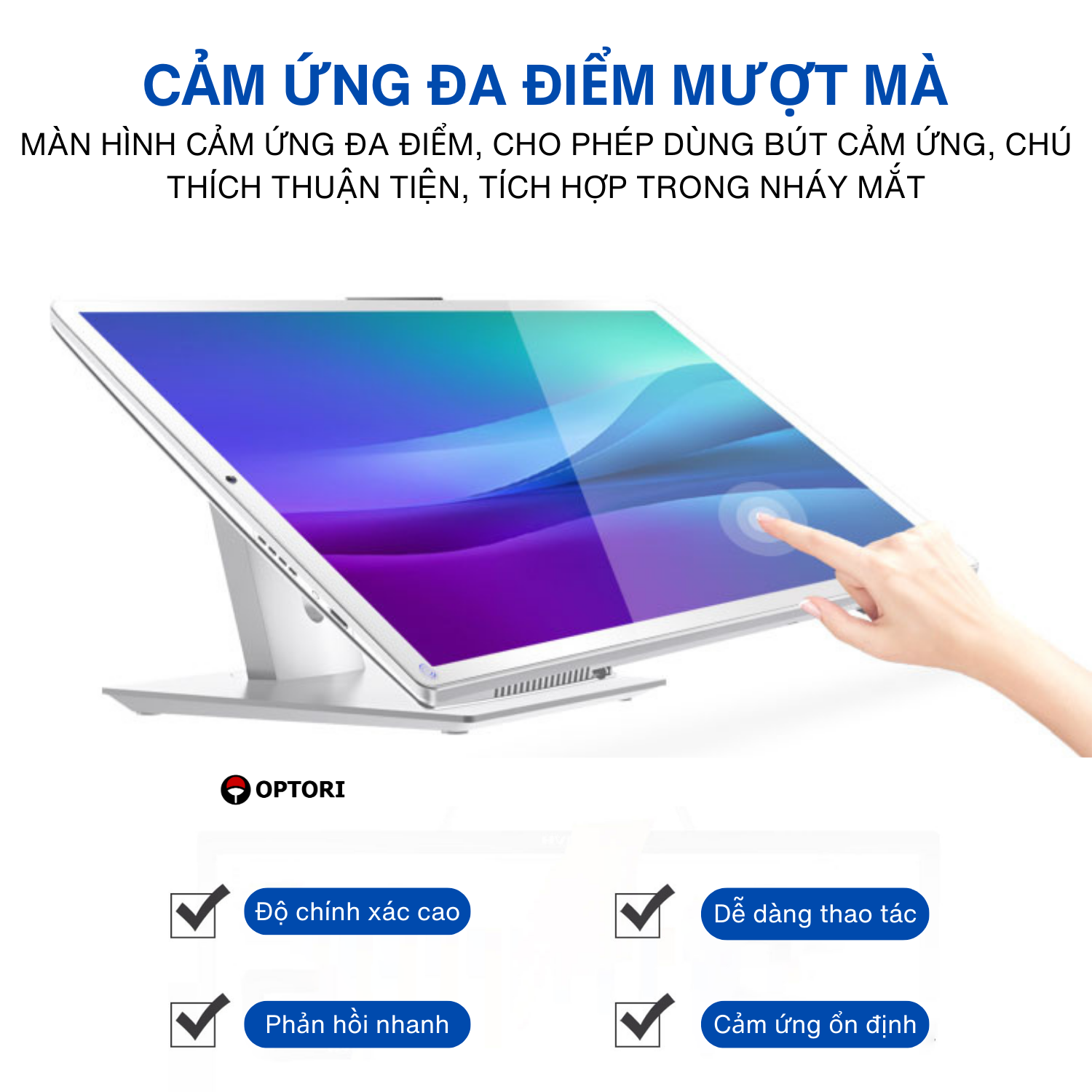 Máy tính All In One cảm ứng GT40 – POS cảm ứng GT40- Máy tính cảm ứng Intel 24 inch (Hàng chính hãng)