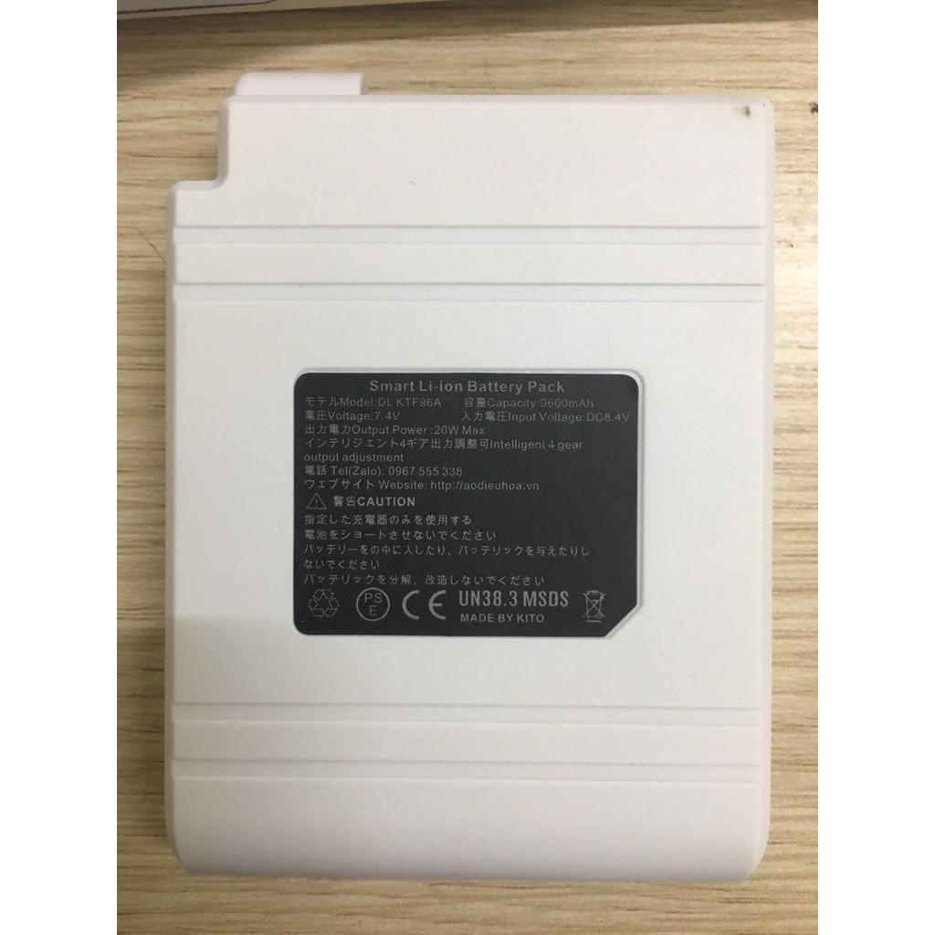 Bộ phụ kiện của Áo điều hòa công nghệ Nhật Bản pin 9600mah - bảo hành 1 năm