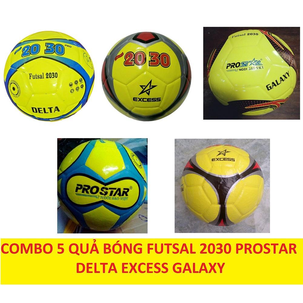 COMBO 5 QUẢ BÓNG ĐÁ Futsal Delta Galaxy Excess 2030 PRO-STAR Size 4 SÂN CỎ NHÂN TẠO Prostar