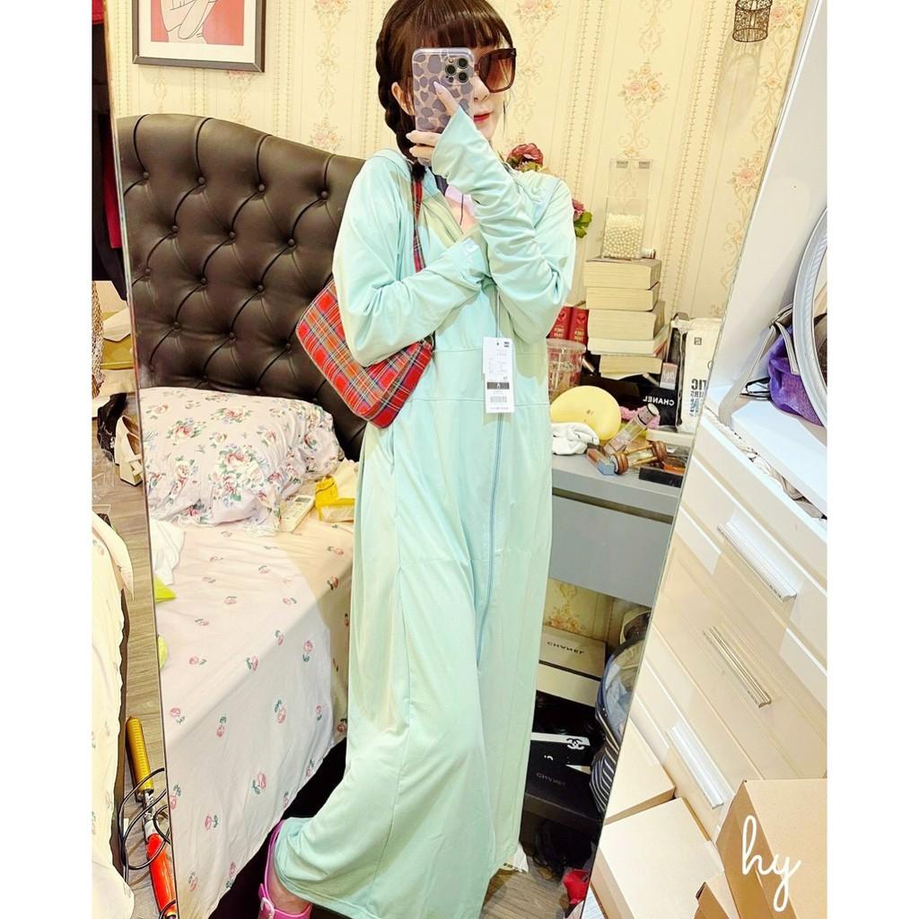 Áo Chống Nắng GU Dáng Dài Chất Vải Kim Cương Chống Tia UV Co Dãn 4 Chiều Siêu Thoáng Mát ANA102