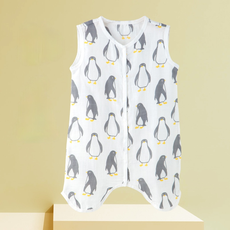 Cho Bé Một Bộ Đồ Ngủ Bé Trai Bé Gái Chăn Ngủ Mùa Hè Túi Ngủ Cho Bé Tập Đi Pijama Vải Muslin Jumpsuit Quần Áo Cho Bé