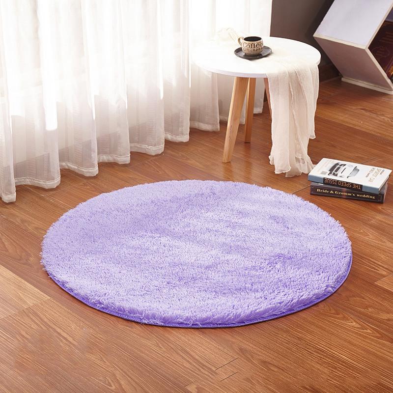 Thảm trải sàn nhà hình tròn mềm dùng để trang trí nội thất