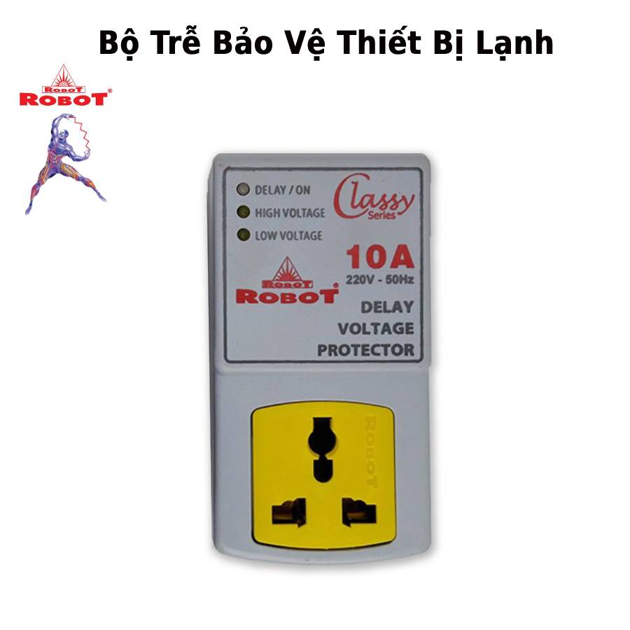 Bộ trễ Delay Robot DL10C bảo vệ thiết bị lạnh – Hàng chính hãng