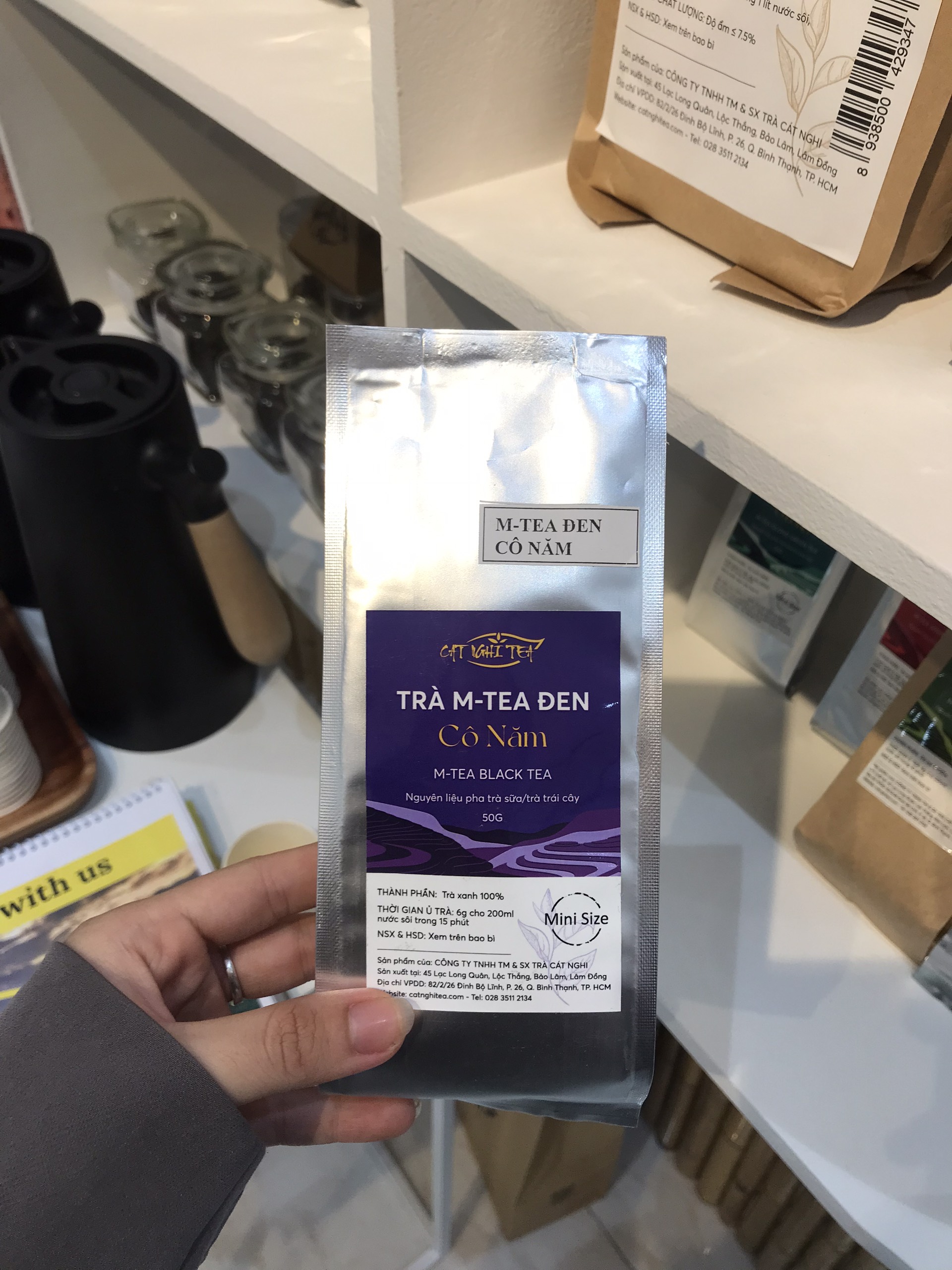 Trà Đen Cô Năm Trà đen CAT NGHI TEA, Nguyên liệu chuẩn pha trà sữa và trà trái cây thơm ngon