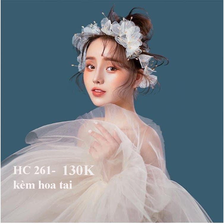 Phụ kiện cưới, hoa cài cô dâu