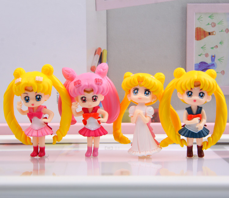 Bộ 04 Mô Hình Thủy Thủ Mặt Trăng - Sailor Moon