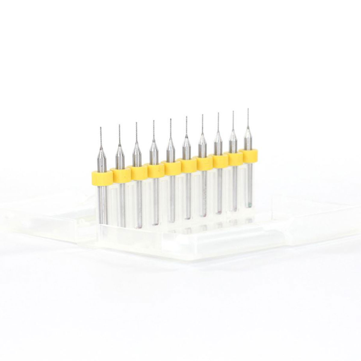 Hộp 10 Mũi Khoan CNC Cao Cấp Độ Chính Xác Cao Đường Kính 0.4mm
