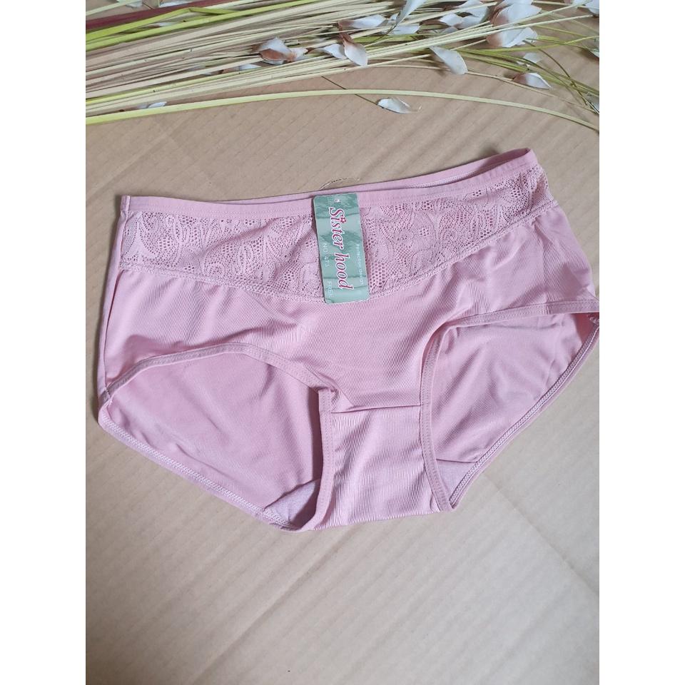 Quần Lót Thái Phối Ren Siêu Bền Free Size từ: 50-60kg, Nhập Khẩu, lưng cao, ôm trọn body, hông đầy đặn, chất