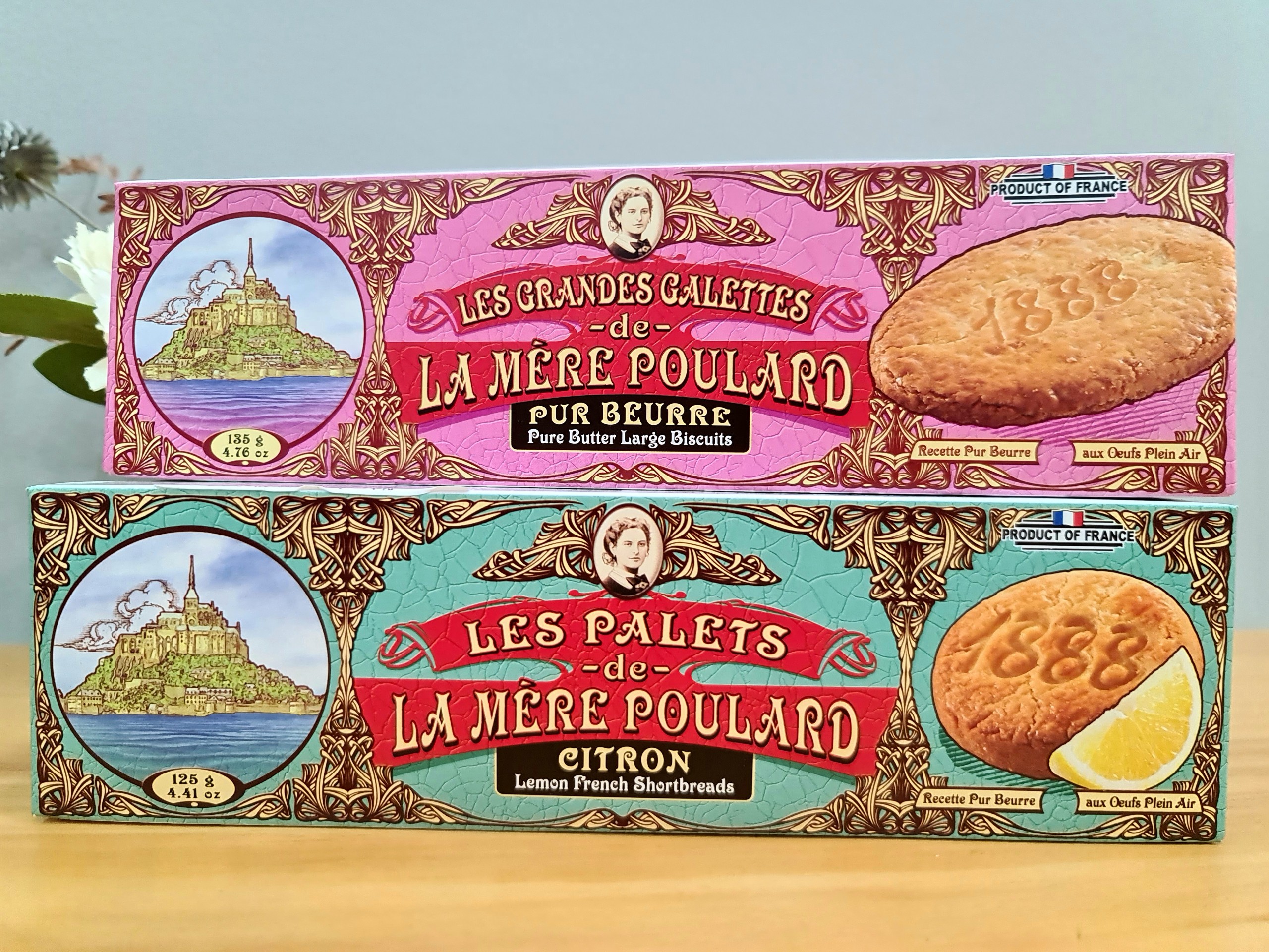 Bánh quy bơ - La Mère Poulard 135g - Pure Butter Large Biscuits 135g