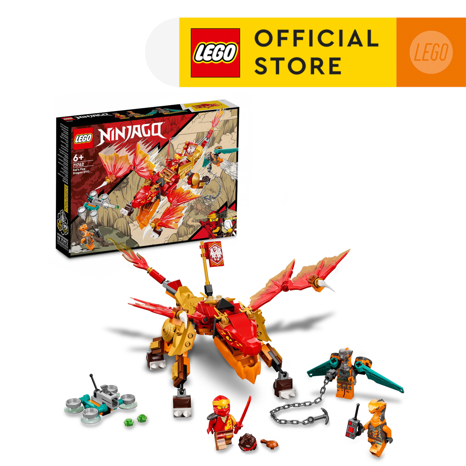 LEGO Ninjago 71762 Rồng lửa tiến hóa của Kai (204 chi tiết)