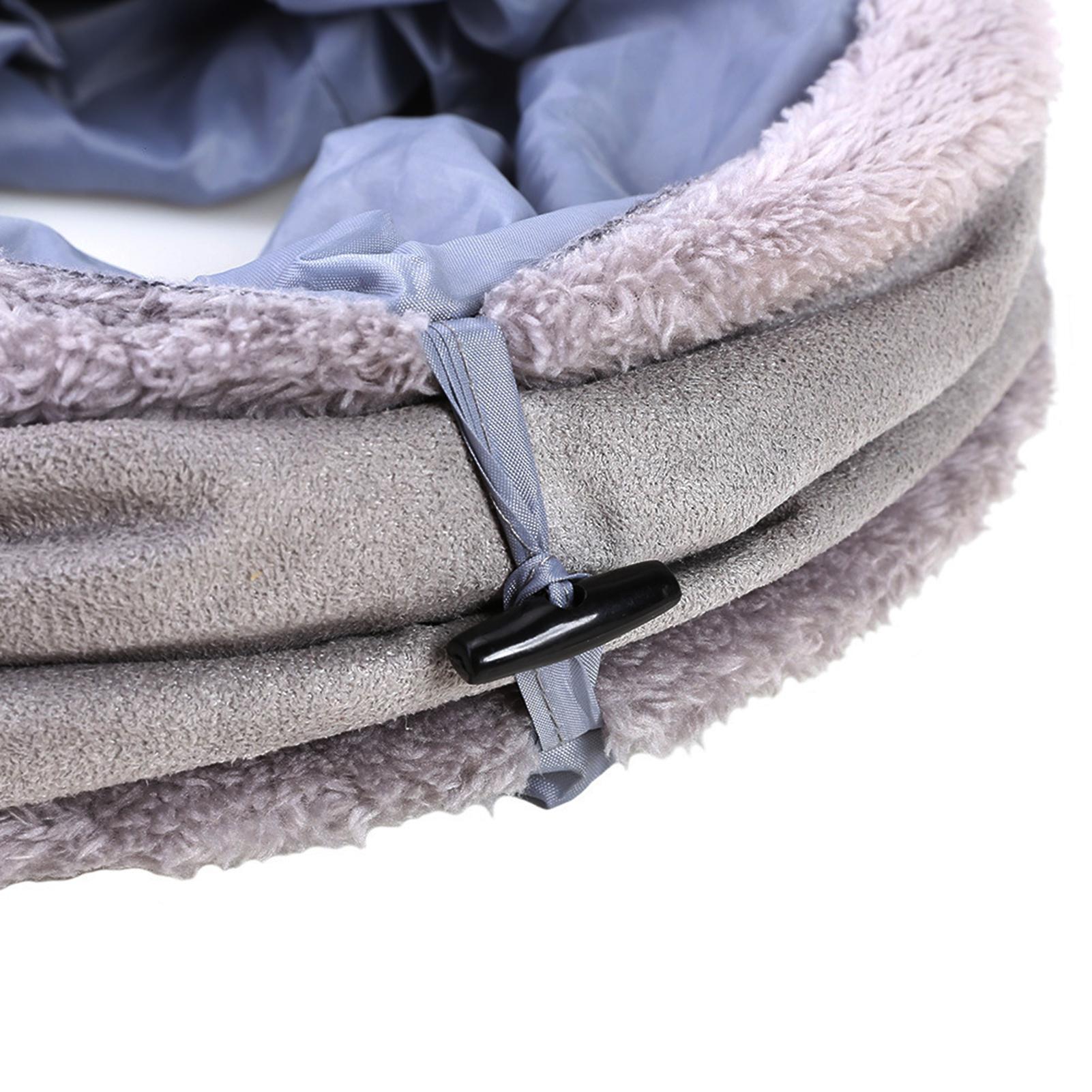 Đồ chơi cho mèo kiểu đường hầm, bằng da lộn có quả bóng, 67 * 30cm