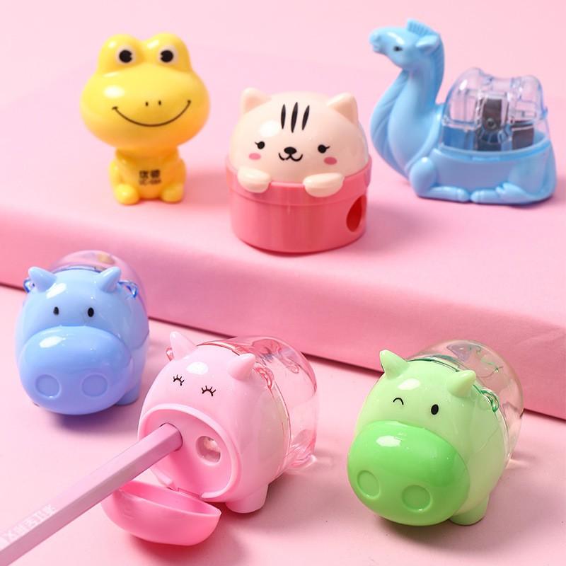 Gọt bút chì Cá heo, Cà rốt, Chuột, Nhiều hình động vật dễ thương. xoáy bút chì cho bé học tập