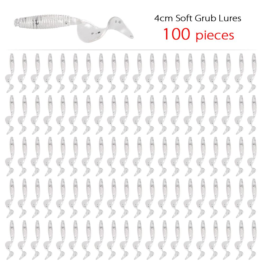 100 chiếc mồi mềm, phụ kiện tuyệt vời để câu cá