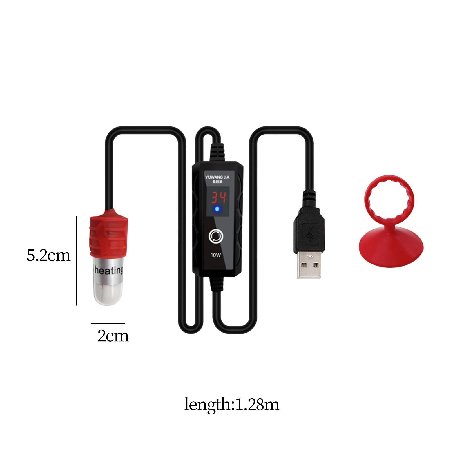 Aquarium Fish Tank Heater Heat Rod Over Temperature Protection Submersible Thermostat for Newts