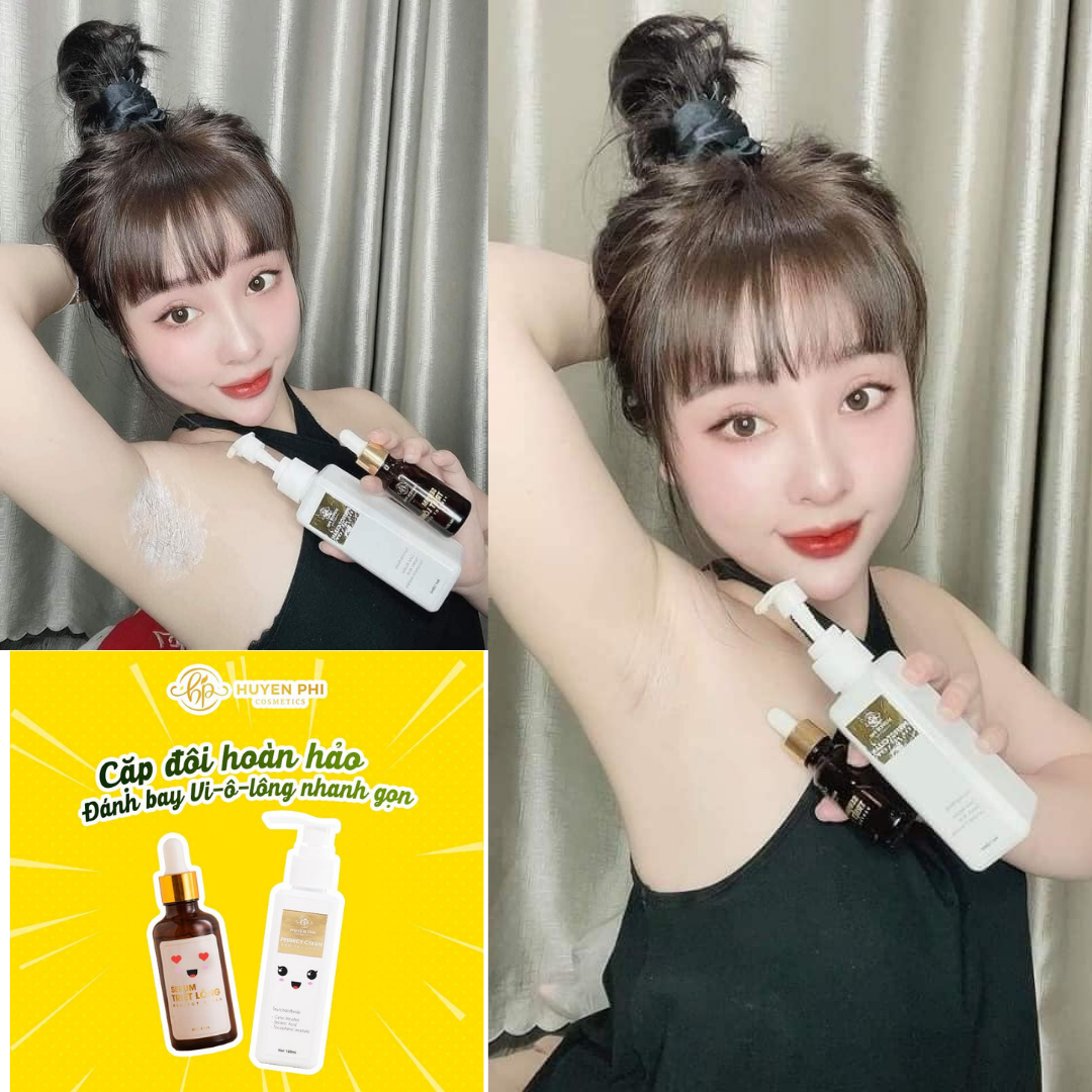 PERFECT CLEAN SERUM Kem Tẩy Lông Huyền Phi Triệt Tận Gốc Lông Tay Chân Bụng Bikini