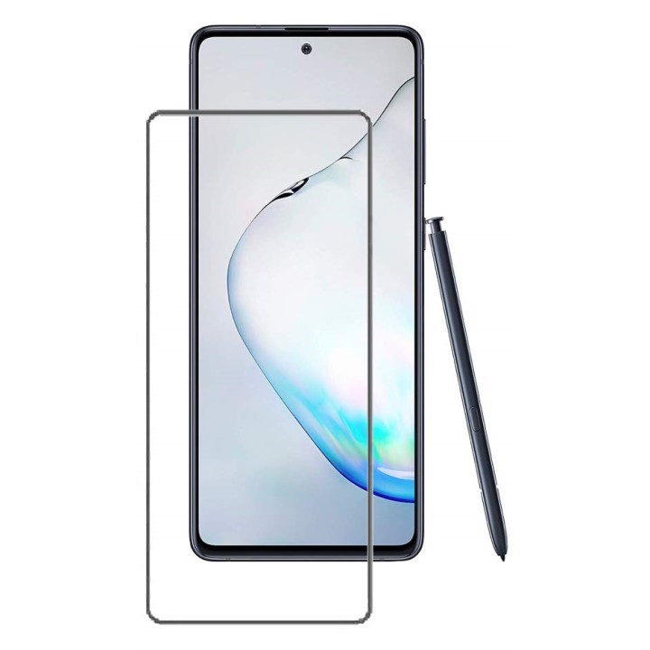 Kính cường lực cho Samsung Note 10 Lite nhám chống vân tay/ full màn hình/ không viền màu