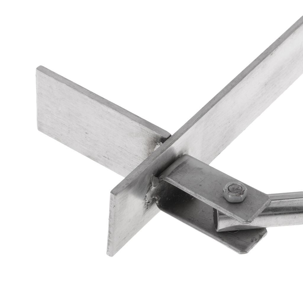 Foldable Stainless Steel Fishing Rod Pole Holder, Ground Support Stand Rack, Fisherman Gift